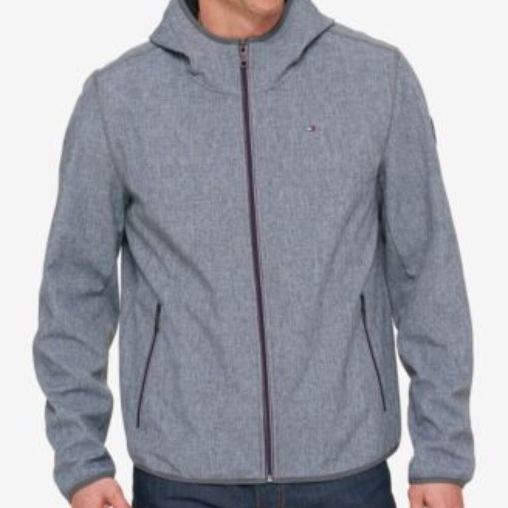 Tommy Hilfiger Hooded Quilted Jacket – Gray– Men’s Size XL